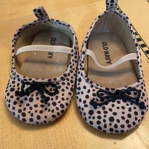 Baby ballet shoes-leopard design
